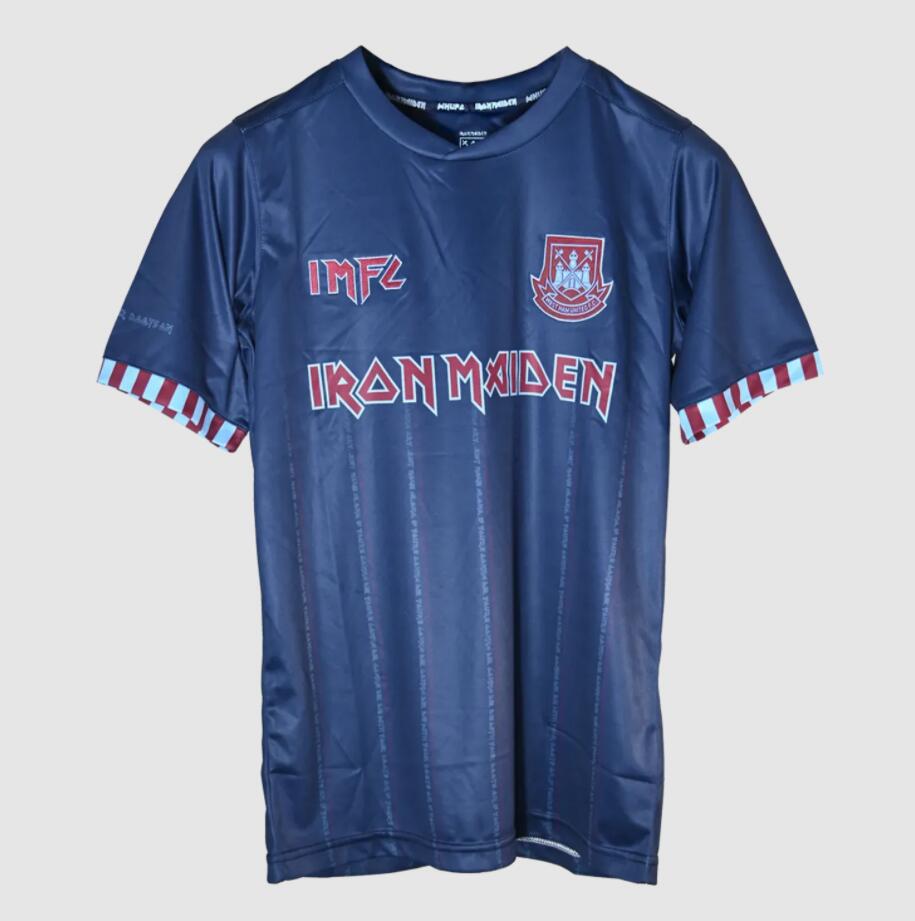 2021/22 West Ham United Iron Maiden Away Kit Soccer Jersey